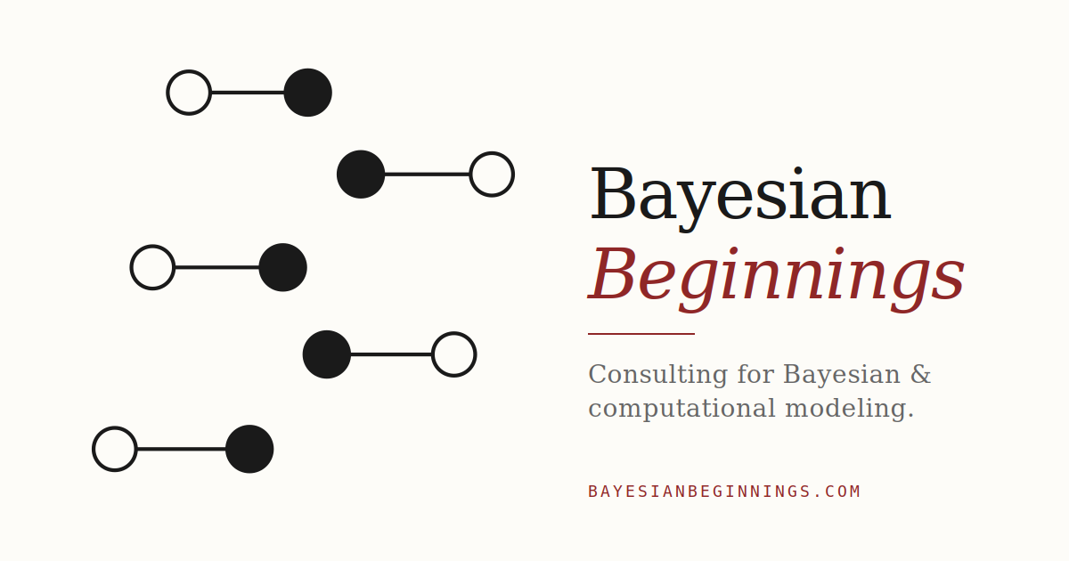 Bayesian Beginnings — Consulting for Bayesian & Computational Modeling